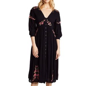 NWT Free People Day Glow Midi Dress